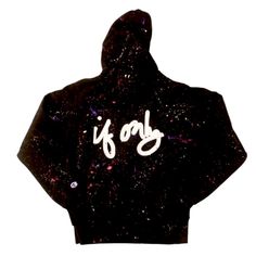 If Only Limited Edition Paint Color Splatter Black Champion Hoodie Sweat Shirt 240907bk Black Graffiti Print Sweatshirt For Fall, Trendy Black Sweatshirt With Graffiti Print, Black Champion Hoodie, Champion Hoodie, If Only, Paint Color, Paint Colors, Sweat Shirt, Colorful Shirts