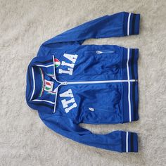 New Without Tags [J4ftow] Jumper Fits, Track Jacket, Track Jackets, Kids Jacket, Red Blue, Red And Blue, Zip Ups, Jumper, Color Blue