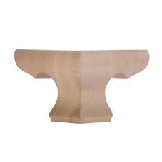 an unfinished wooden object on a white background