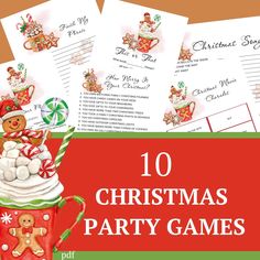 10 Gingerbread-themed Christmas party games. Christmas Luau Party, Movie Charades, Friendsgiving Games For Adults, Christmas Categories, Christmas Luau, Luau Party Games, Friendsgiving Games, Christmas Gift Exchange Games, The Christmas Song