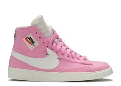 Wmns Blazer Rebel Mid 'Pink' - Nike - BQ4022 602 - psychic pink/summit white-black | Flight Club Womens Nike Blazer, Nike Sneakers Outfit, Sneaker Outfits Women, Nike Blazers, Sneaker Outfits, All Nike Shoes, Nike Blazers Mid, Baskets Nike, Fresh Shoes