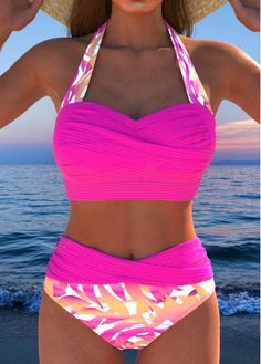 Color:Neon Pink;Size:S;Size:M;Size:XL;Size:XXL;Bra Style:Padded;Support:Wire Free;Pad Style:Removable;Strap Style:Adjustable;Package Contents:1 X Bra , 1 X Panty;Occasion:Sport; Midkini Tops, Elegant Dresses Plus Size, Mosquito Trap, Bra Style, Swimwear Sets, Swim Suits, Clothes Women, Swim Wear, Arte Popular