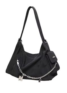 Level up your style with the NOXXON Designer Handbag—an edgy single shoulder bag showcasing exquisite zip chain detailing. Crafted with meticulous attention to detail, this handbag seamlessly blends elegance with functionality, making it a must-have accessory for trendsetters and fashion aficionados alike. Size: L35*W9*H14CM Weight: 0.38KG Material: Nylon Latest Design Trends, Custom Tote Bags, Minimalist Wallet, Functional Accessories, Designer Handbag, Waist Pack, Chain Shoulder Bag, Nylon Bag, Chest Bag