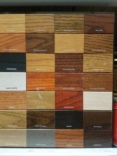 several different types of wood are stacked on top of each other