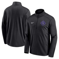 Proudly cheer on the Colorado Rockies with this Diamond Icon Pacer quarter-zip top from Nike. The Dri-FIT technology wicks away moisture, helping you stay dry and comfortable. Designed with distinctive Colorado Rockies details, this lightweight jacket is a great extra layer on game days. Brand: Nike Dri-FIT  technology wicks away moisture Heat-sealed graphics Imported Lightweight top suitable for mild temperatures Long sleeve Machine wash, tumble dry low Material: 100% Polyester Mock neck Offici Diamond Icon, Half Zip Top, Colorado Rockies, Nike Green, Lightweight Tops, White Sock, Chicago White Sox, Short Jacket, Relish