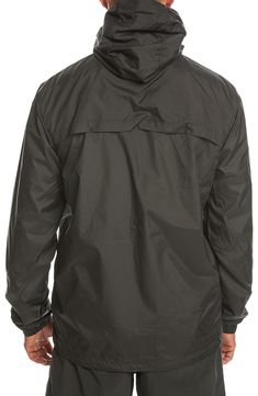 Lightweight and water-repellent, this windbreaker made of recycled fibers features targeted mesh to ventilate the interior and drawcords at the hood and hem. 26 1/2" front length, 28" back length (size medium) Front zip closure Drawcord-toggle hood Elastic cuffs Front on-seam pockets Drawstring hem Partial mesh lining DryFlight® hydrophobic coating repels water for dry comfort PFC-free, durable water-repellent coating is free of per- and poly-fluorinated chemicals, some of which can be harmful t Weatherproof Nylon Windbreaker For Hiking, Hooded Nylon Raincoat For Outdoor Activities, Recycled Polyester Windbreaker With Drawstring Hood For Outdoor, Sports Weatherproof Nylon Hooded Jacket, Nylon Windbreaker With Drawstring Hood For Hiking, Nylon Moisture-wicking Hooded Jacket For Outdoor, Outdoor Nylon Hooded Jacket With Moisture-wicking, Moisture-wicking Nylon Windbreaker For Hiking, Hooded Nylon Windbreaker For Outdoor Activities