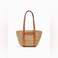 Jute Midi Tote Bag. Shoulder Straps. Height X Length X Width: 16.1 X 12.5 X 3.7 Inches (41 X 31.5 X 9.4 Cm) Zara Bucket Bags For Vacation, Zara Bucket Bag For Vacation, Zara Bucket Beach Bag, Zara Brown Shoulder Bag For Beach, Light Brown Straw Bag With Adjustable Strap For Spring, Spring Light Brown Straw Bag With Adjustable Strap, Zara Summer Shoulder Bag For Beach, Zara Summer Everyday Shoulder Bag, Spring Light Brown Shoulder Bag With Adjustable Strap