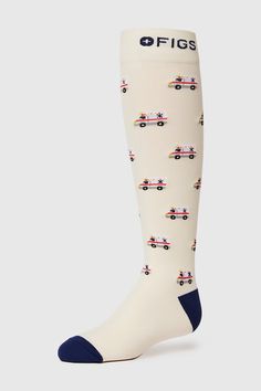 Cute Compression Socks, Nurse Compression Socks, Nurse Socks, Big 30, Womens Compression Socks, Figs Scrubs, Compression Socks, Ambulance, Scrubs