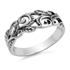 Sterling Silver Women's Wholesale Ring 925 Band 7mm Jewelry Female Male Unisex Size 5 All our silver jewelry is crafted from .925 silver also commonly referred to as sterling silver. Sterling silver is the standard for beautiful high-quality silver jewelry and can not be replicated by lower priced silver plated jewelry. It is 92.5% pure silver, mixed with alloys to add strength and durability to stand the test of time. We promise superior service which includes fast shipping, great communication Vine Ring, Female Male, 925 Ring, Floral Vine, Silver Plated Jewelry, Womens Jewelry Rings, Sterling Silver Ring, Ring Designs, Silver 925