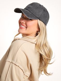 This baseball hat adds to perfect finishing touch to an outfit! Style our "All That Vintage Washed Baseball Hat" with an oversized knit pullover, a pair of Spanx,and white platform sneakers for a casual everyday look! When leaving to go run errands, throw on this boutique hat with an cropped knit sweater, a pair of medium wash denim jeans, and a simple gold layered necklace! PRODUCT DETAILS: Vintage Washed Baseball Hat 3 Color Options: Brown, Black, & Mocha MATERIAL AND CARE: 100% Cotton SIZING Trendy Solid Color Baseball Cap For Streetwear, Trendy Solid Color Baseball Cap, Trendy Solid Color Hat For Everyday, Trendy Solid Everyday Hat, Trendy Solid Color Everyday Hat, Trendy Everyday Dad Hat With Curved Brim, Urban Solid Color Baseball Cap For Streetwear, Trendy Everyday Visor Baseball Cap, Urban Streetwear Baseball Cap