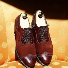 Braided Norwegian Construction Brown Grain and Suede Uppers Oxford Wingtip Dress Shoes on Storenvy Artist Study, Quality Leather Boots, Wingtip Shoes, Custom Design Shoes, Bespoke Shoes, Oxford Dress Shoes, Womens Style, Handmade Shoes, Brown Fashion