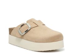 Madden Girl Cutie Pie Platform Clog - Free Shipping | DSW Trendy Clogs With Textured Footbed For Spring, Casual Beige Platform Mules, Casual Beige Clogs With Buckle Closure, Beige Casual Mules With Buckle Closure, Casual Beige Mules With Buckle Closure, Trendy Clogs With Leather Footbed For Spring, Spring Beige Clogs With Cushioned Footbed, Modern Beige Clogs With Round Toe, Modern Beige Round Toe Clogs