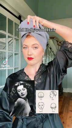 Hedy Lamarr Hair, Old Hollywood Hairstyle, Hollywood Hairstyle, Pin Up Hairstyles, Cabelo Pin Up, Hair Tiktok, Old Hollywood Hair, Vintage Hairstyles Tutorial, Vintage Curls