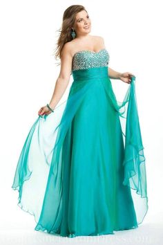 The bust is beaded on this chiffon evening gown.  The empire waist makes this flattering for plus size women. Plus Prom Dresses, Prom Dresses Under 100, Rembo Styling, Prom Dresses 2016, Plus Size Prom, Chiffon Dress Long, Plus Size Party Dresses, Evening Dresses Plus Size, Plus Size Prom Dresses