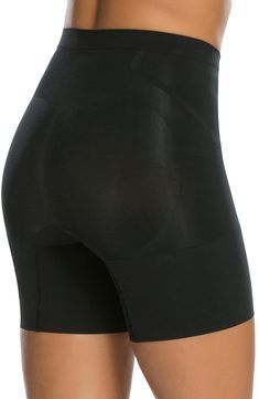 Light yet powerful, this sculpting shaper has fully bonded front panels for a tabletop flat stomach and edge-bonded sides for comfy, squeeze-free slimming. Style Name:Spanx Oncore Mid Thigh Shaper Shorts. Style Number: 1107138. Walking Everyday, Stretchy Shorts, Mid Thigh Shorts, Flat Stomach, Bridesmaid Jewelry, Cozy Sweaters, How To Feel Beautiful, Boutique Clothing, Short Dresses