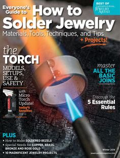 the front cover of an article about how to solder jewelry