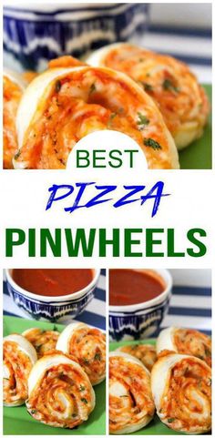 the best pizza pinwheels recipe is shown