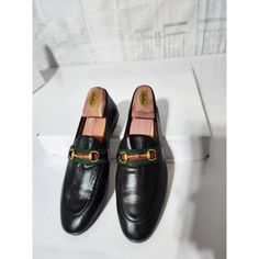 This Authentic Gucci Horsebit Leather Loafer Black Size 41 Is In It’s Good Pre-Owned Condition. The Exterior Is Clean And Beautiful. Interior Is Clean But ,It Shows Little Markings And Scratches To It. The Back Shows Some Scratches To It. Kindly Note That Picture On Model Is Not Ours But For Size Reference And Fit. Size: 41 Gucci Slip-on Formal Leather Shoes, Gucci Formal Slip-on Leather Shoes, Gucci Leather Round Toe Shoes For Galas, Gucci Leather Shoes For Galas With Round Toe, Gucci Leather Shoes With Round Toe For Galas, Gucci Round Toe Dress Shoes For Office, Gucci Black Leather Shoes For Work, Elegant Gucci Slip-on Leather Shoes, Gucci Dress Shoes With Round Toe For Office