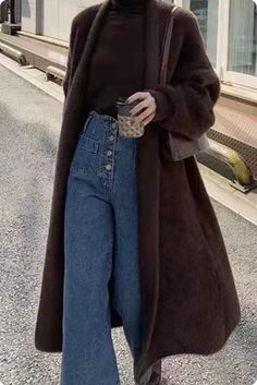 Women Winter Warm Velvet Long Cardigan Overcoat-STYLEGOING Long Cardigan Coat, Long Overcoat, Sleeves Pattern, Cardigan Coat, Long Cardigan, Warm Winter, Types Of Sleeves, Sleeve Length, Velvet