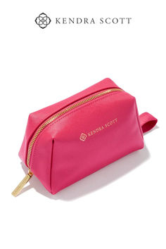 Stash all your dainty essentials while on the go in the Small Cosmetic Zip Case in Hot Pink. A small pouch with a zipper closure, this travel necessity keeps your everyday essentials organized and protected. Plus, its dainty size makes it easy to store it in any purse, backpack, or duffel. Pink Pouch With Zipper Pocket For On-the-go, Trendy Pink Travel Coin Purse, Trendy Pink Coin Purse For Travel, Everyday Rectangular Pouch With Zipper Closure, Everyday Pink Pouch With Cell Phone Pocket, Rectangular Zipper Pouch Travel Case For On-the-go, Rectangular Travel Zipper Pouch For On-the-go, Compact Portable Cosmetic Bag For Travel, Compact Portable Travel Cosmetic Bag