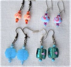 I make all of my beaded earrings by hand. Each pair of earrings is sold separately. They are fun and unique and will have everyone asking where you found them. They make a wonderful gift for a Birthday, holiday or just to make someone feel special.  Please check out my SHOP for additional listings of beaded jewelry, magnets, brooches, blankets  AND MORE  (https://www.etsy.com/shop/CreationsByBronte) Unique Round Bead Earrings As Gift, Unique Round Beads Earrings For Gift, Colorful Beaded Adjustable Earrings As Gift, Adjustable Colorful Beaded Earrings As Gift, Adjustable Colorful Beaded Earrings For Gifts, Nickel-free Beaded Earrings As Gift, Handmade Beaded Earrings With Round Beads As Gift, Nickel-free Round Bead Earrings As Gift, Nickel-free Beaded Earrings For Gifts