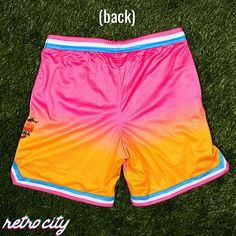 Did we just become new best friends? Yep! Crash the Catalina Wine Mixer in style with these retro mesh shorts. Our Prestige Worldwide shorts are full of color and awesomeness. Features two layers of our buttery-soft, four-way stretch heavyweight retro mesh fabric, deep side pockets, and front drawstring. In-stock and ready to shipShips within 24 hours. Pink Mesh Bottoms For Spring, Sporty Summer Cheerleading Bottoms, Sporty Summer Bottoms For Cheerleading, Summer Athletic Shorts With Built-in Shorts For Streetwear, Summer Cheerleading Athletic Shorts, Sporty Cheerleading Shorts For Summer, Pink Shorts With Built-in Liner For Cheerleading, Sporty Shorts For Summer Cheerleading, Mesh Athletic Shorts For Summer