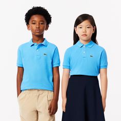 Lacoste, inventors of the polo shirt in 1933, presents this version that’s just for kids. Made from our iconic, supple, elegant piqué fabric for full freedom of movement. A timeless blend of fashion and sportswear, featuring ribbed details and a signature crocodile logo. Tennis Whites, Lacoste Shoes, Crocodile Logo, Inventors, Un Logo, White Polo, Polo Sweater, Mens Pajamas, 2024 Collection