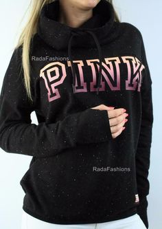 Victoria's Secret PINK High Neck Pullover Logo Fleece Cowl Marl Black Sweatshirt Victoria's Secret PINK PINK High Neck Pullover Sweatshirt Accepted payments are in Paypal only. Immediate payment is required for Buy it Now listings.  For auctions, payment is due within 3 days of purchase. In case of non-payment, item will be re-listed and any payment received after that point will be returned to the buyer.  Worldwide shipping is available to most countries. Seller is not responsible for any custo Pink Sporty Sweater For Fall, Sporty Pink Sweater For Fall, Trendy Pink Sweatshirt For Winter, Trendy Pink Winter Sweatshirt, Pink Long Sleeve Sporty Sweater, Pink Sporty Hooded Sweater, Sporty Pink Hooded Sweater, Trendy Pink Sweatshirt With Ribbed Cuffs, Trendy Pink Sweatshirt For Fall