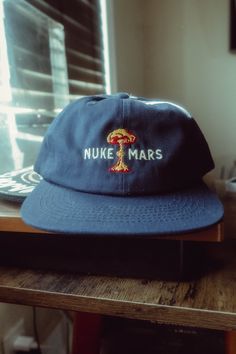 Nuke Mars, not humans Fun fact, did you know the average night temperature during a Martian summer is minus -100 Fo (minus -73 Co) during daytime temperatures can reach up to 70 Fo (20 Co) in the warmest regions. Vintage Flat Bill Hats, Men’s Hats, Hat Fashion Men, Retro Cap, Trendy Caps, Vintage Baseball Cap, Shop Sticker, Flat Bill Hats, Vintage Baseball Caps