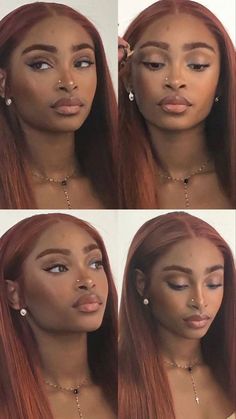 Light Golden Brown Hair Color Black Women, Redish Brownish Curly Hair, Light Skin Hair Dye, Copper Hair On Mixed Women, Ginger Hair And Eyebrows Black Women, Natural Red Hair Black Women, Cowboy Copper Black Woman, Copper Hair And Eyebrows, Cowboy Copper Hair Black Woman