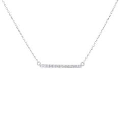 Simple, yet stunning this straight bar pendant highlights 0.13 carats of round brilliant cut diamonds. Diamonds Direct, Diamond Bar, Bar Pendant, Round Brilliant Cut Diamond, Brilliant Cut Diamond, Round Brilliant, Diamond Jewelry, Diamond Cuts, Highlights