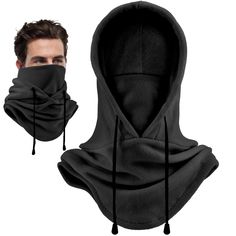 PRICES MAY VARY. Fleece Imported Pull-On closure Soft Fleece Material - Our winter ski mask is made from high-quality fleece material that is gentle to the skin and provides ultimate warmth and comfort during the winter season. Sweat-Absorbent - Our face cover for winter is sweat-absorbent, meaning it can quickly wick away moisture and prevent sweat from accumulating on your skin, keeping you dry and comfortable. Easy to Put on and Take off - With its pull-on closure design for skimask, our wint Creative Face Mask, Winter Mask, Women's Balaclava, Hoodie Mask, Winter Face Mask, Fits Ideas, Mask For Men, Clothes Reference, Winter Face