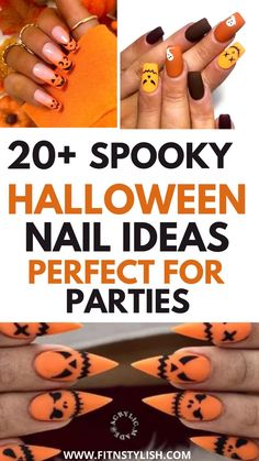 Halloween nails: cute halloween nails, halloween nail ideas 2021, Easy Halloween Nails Simple, Fall Halloween Nails