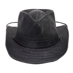 Indy is a made-for-outdoor fedora made of water-resistant weathered cotton and distressed leather. It features a reinforced teardrop crown, fully-stitched shapeable brim, and a matching fabric adjustable chin cord. The brim contains a metal wire allowing it to be shaped to your preference. Material: Weathered CottonBrim: 2 3/4"Crown: 5" teardropClimate: Cold If your measurement falls between sizes, choose the next largest size. A looser fit is recommended as you can use hat size reducer tape to Monsoon Rain, Outback Hat, Hat Boxes, Quality Hats, Casual Hat, Beautiful Hats, Hat Band, Distressed Leather, Metal Wire