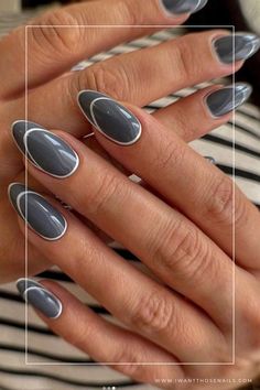 grey winter nails designs Gray Nail Art, Gray Nail, Winter Nail Ideas