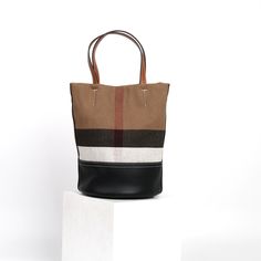 Free U.S. shipping. Style: Stripes , color:Brown, suite for season：Spring, Summer, Autumn, Winter ，Anniversary, Going out, Hanging out, Material Canvas, Brown Canvas Stripe Shoulder Tote Bags Brown Canvas Shoulder Bag For Work, Brown Canvas Bucket Bag With Leather Trim, Brown Bucket Bag With Leather Handles For Work, Brown Work Bag With Dust Bag Included, Modern Brown Bucket Bag With Leather Handles, Casual Brown Bucket Bag For Fall, Fall Beige Bucket Bag For Shopping, Modern Brown Canvas Shoulder Bag, Brown Bucket Bag For Work