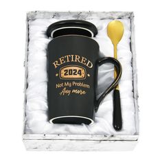 PRICES MAY VARY. BEST RETIREMENT GIFT: This pretty retirement coffee mug is designed for people who will be retired in 2024, so you can give it to your family, colleagues or teachers. This special gift can make them remember this unforgettable moment. ELEGANT PACKING: The beautiful retirement gifts for women come in a beautiful marbled box that also contains a spoon and lid. This retirement mug can be given directly as a gift to your mom, friends and coworkers. It can also be used in everyday li Coffee Mugs For Men, Best Retirement Gifts, Retirement Gifts For Men, Funny Retirement Gifts, Retirement Gifts For Women, Retirement Humor, Mugs For Men, Retirement Gifts, Remember This