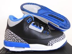 ad eBay - Find many great new & used options and get the best deals for NIKE AIR JORDAN 3 RETRO BG BLACK-SPORT BLUE-GRY SZ 5Y-WOMENS SZ 6.5 [398614-007] at the best online prices at eBay! Free shipping for many products! Air Jordan 4 Synthetic Lace-up For Sports, Air Jordan 4 Mid-top With Cushioned Footbed, Nike Jordan Lace-up Running Shoes, Nike Air Jordan 4 High-top For Sports, Jordan Mid-top Shoes With Air Max Cushioning For Streetwear, Nike Jordan Shoes With Boost Midsole For Streetwear, Air Jordan 4 Mid-top With Cushioned Footbed For Streetwear, Air Jordan 4 Mid-top Synthetic For Sports, Air Jordan 4 Mid-top For Sports