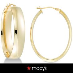 in stock Oval Hoop Earrings, Gold Polish, Pick Up, Buy Online, In Store, Hoop Earrings, Yellow Gold, Rose Gold, Yellow