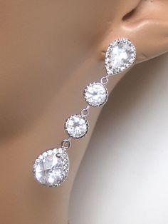 Pretty Bling Suffolk Va, Bridesmaids Jewelry, Wedding Earrings Drop, Rhinestone Wedding, Jewelry Wedding, Crystal Drop, Bridesmaid Jewelry, Wedding Earrings, Bridal Earrings