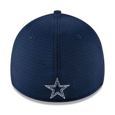 the new era hat in navy with white stars