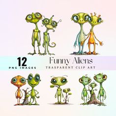 cartoon alien character poses for photoshopped