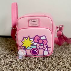 Brand New Sanrio Hello Kitty Crossbody Bag Loungefly With Keychain Included Sanrio Loungefly, Hello Kitty Sanrio, Loungefly Bag, Bago, Crossbody Bags, Hello Kitty, Crossbody Bag, Bag Lady, Kitty