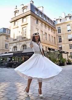 "This swing dress is a 50s inspired shirtwaist dress , featuring classic open neck, notched collar, and center front button closure, finished with a swing skirt, and handy side seam pockets. More colors https://etsy.me/3wWb0UN DETAILS * The model wears a white petticoat, if you want click: https://etsy.me/3O6Dbbf * The model's belt is not for sale * 50% cotton, others are polyester * No liner * Two seam pockets * Front Button up closure * Short sleeve * Notched collar * with fabric Belted * Belo Chic A-line Vintage Dress For Casual Wear, Chic Vintage Dress For Dress Down In Spring, White Vintage Summer Party Dress, White Vintage Dress For Spring Party, White Knee-length Vintage Party Dress, Chic Full Skirt Dress For Daywear, Chic Tea-length Dresses For Brunch, Summer White Vintage Dress, Chic A-line Vintage Dress For Dress Down