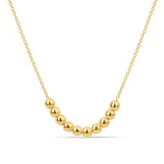 14k Solid Gold Bead Necklace, Gold Beaded Ball Chain Necklace, Layering Necklace, Dainty Necklace, Everyday Necklace,Jewelry Gift For Her Item Details * Gold Kt: 14k * 14k Solid Yellow Gold, 10K Solid Yellow Gold * Nickel Free, hypoallergenic and non-irritating & Lightweight, perfect for everyday wear Premium Quality Material: Expertly Handcrafted to the highest standards of your choice of 100% 14k SOLID YELLOW GOLD. AUTHENTICATED with 14k STAMP. Nickel-free, lead-free, hypoallergenic. Design De Dainty Ball Chain Necklace With Round Beads, Gold Ball Chain Necklace With Round Beads, Elegant Gold-plated Ball Chain Jewelry, Adjustable 14k Gold-filled Beaded Necklace For Gift, 14k Gold-filled Ball Chain Necklace, Necklace Packaging, Gold Bead Necklace, Ball Chain Necklace, Solid Gold Necklace