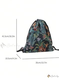 Bird in Bag - Vintage Inspired Travel Backpack With Adjustable Straps and Unique Design Black Standard Backpack For Summer, Casual Vacation Backpack, Casual Multicolor Backpack For Vacation, Back To School Vacation Backpack, Canvas Backpack, Bag Vintage, Bird In Bag, Retro Prints, Travel Backpack