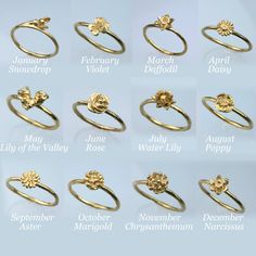 Daisy Ring Birth Flower Collection A stunning daisy ring that will appeal to everyone - even if you don’t happen to be born in April, the month that gets to call this adorable bloom it’s birth month flower. The daisy flower can sometimes get a bad rap, but we love their tiny petals and simple beauty. The subtle, fresh design of this daisy ring is a lovely way to celebrate your birth flower or love for these dainty flowers, which symbolise love and fertility. Like a bit of glitzy shimmer? Why not Water Lily Ring, Poppy Ring, December Birth Flower, October Birth Flowers, September Birth Flower, July Birth Flower, November Birth Flower, February Birth Flowers, March Birth Flowers