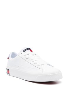 Find TOMMY HILFIGER Varsity Low-top Sneakers on Editorialist. white/blue/red calf leather logo print to the side logo patch at the tongue perforated detailing colour-block panelled design front lace-up fastening round toe flat rubber sole branded insole Casual Sneakers With Logo-print Tongue For Light Sports, Casual Sneakers For Light Sports With Logo-print Tongue, Sporty Tommy Hilfiger Sneakers With Embossed Logo, Tommy Hilfiger Sporty Sneakers With Embossed Logo, White Sporty Sneakers With Logo Detail, Sporty White Sneakers With Logo Detail, Tommy Hilfiger Sporty Sneakers With Perforated Toe Box, White Sporty Sneakers With Logo Patch On Tongue, Sporty White Sneakers With Logo Patch On Tongue