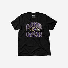 When assembling your fan fit, you need something that lets everyone know that you’re at the top of your game. Well, a stylish team top can help with that endeavor. Change the game and rep the team in this Baltimore Ravens Arched Wordmark T-Shirt. This top features a design that showcases your all-important team colors and a bold team logo display across the chest, meaning this tshirt will prove your unmatched dedication to the Baltimore Ravens when you’re at the game or watching at home with you Game Day Jersey T-shirt With Team Logo, Throwback Team Tops For Sports Events, Throwback Sports Team Tops, Team Spirit Streetwear T-shirt, Jersey T-shirt With Team Logo For Game Day, Collegiate T-shirt With Team Logo For Sports Events, Sports Event Jersey T-shirt With Team Logo, Sports Fan Jersey T-shirt, Throwback Team Jersey Tops