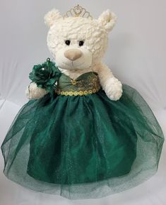 PRICES MAY VARY. 20" Quinceanera Teddy Bear with dress Can be given as a gift or used as a centerpiece 20 inches in height. Rhinestone tiara and an embroidered " Mis 15 Anos" For Collection and Decoration Purpose. For Age 14+. Due to different monitors/calibrations colors may vary slightly from the actual product. For those that are looking for something other than a doll... we now have the option of Quince Bears. These bears measure 20" long. Crème color, soft and cuddly, dressed in an elegant, Rhinestone Tiara, Creme Color, Teddy Bear Stuffed Animal, Star Images, Quince, Cute Bears, Daughter Love, Quinceanera, Emerald Green